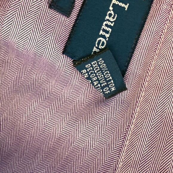 Ralph Lauren Purple Long Sleeve Button Up Shirt - Men’s US 18 34/35 - Picture 7 of 7